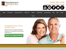 Tablet Screenshot of norman-dental.com